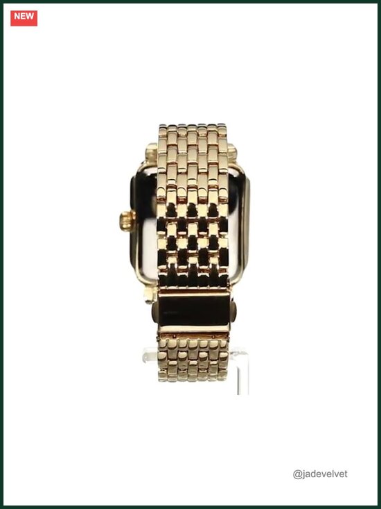 Women\'s Rectangle Crystal Bezel Roman Numeral Bracelet Watch main image 5
